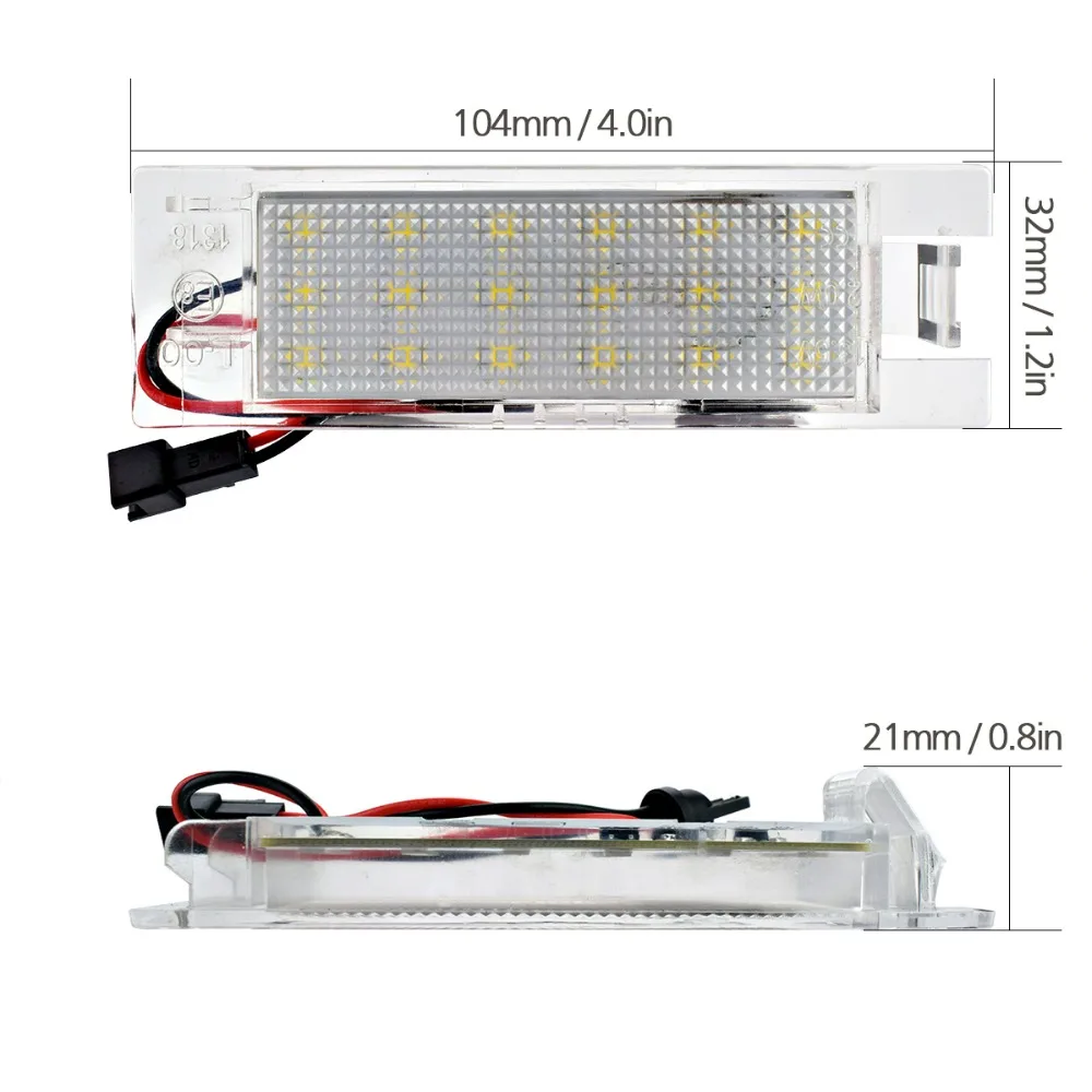 2 шт. светодиодный номерной знак 12 В для Opel Zafira Astra Corsa Insignia задний багажник Автомобильная сигнальная лампа аксессуары для укладки