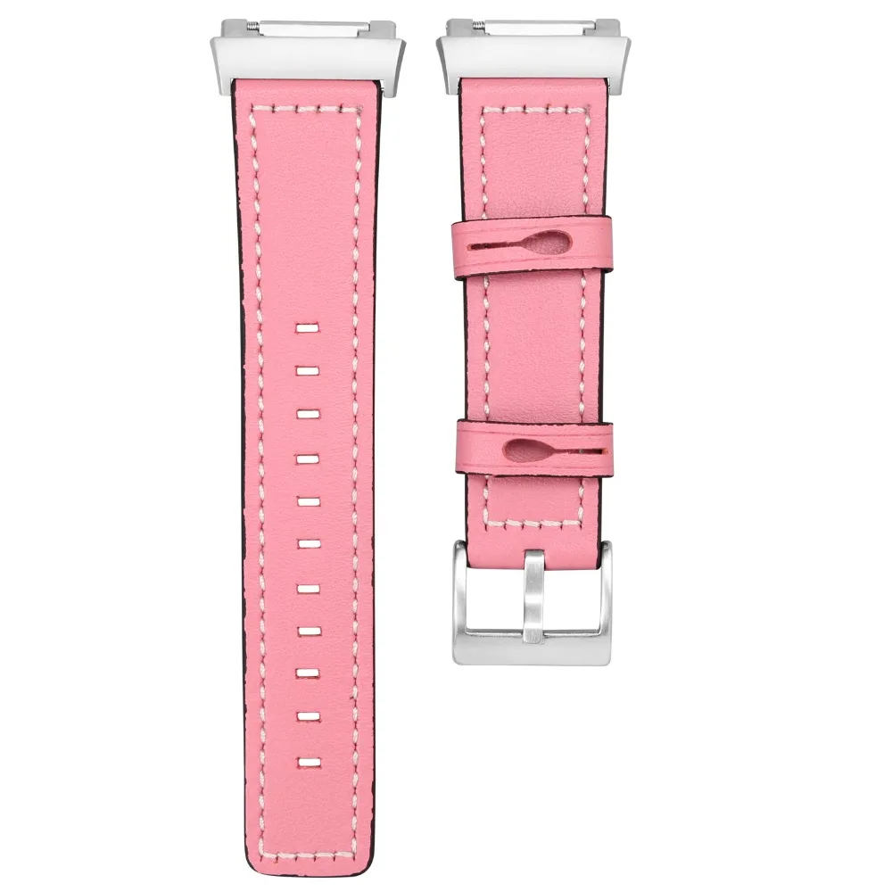 KINGBEIKE Colorful Genuine Leather Watchband For Fitbit Ionic Watch Band Men Women Bracelet Belt Replacement Strap KINGBEIKE Colorful Genuine Leather Watchband For Fitbit Ionic Watch Band Men Women Bracelet Belt Replacement Strap