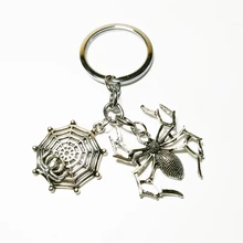 2019 1PC Fashion Jewelry Mini Keychain, Spider Keychain, Spider Web, Keychain Silver Dres S elegant Diy Handmade 2019 1pc fashion jewelry mini keychain spider keychain spider web keychain silver dres s elegant diy handmade
