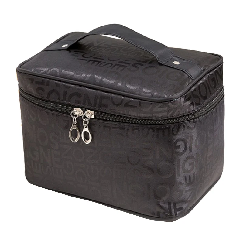 

Extra Large Size Women Cosmetic Bag Letter Big capacity multi-function Travel Toiletry Bag zipper beauty Makeup Bag ZDH013
