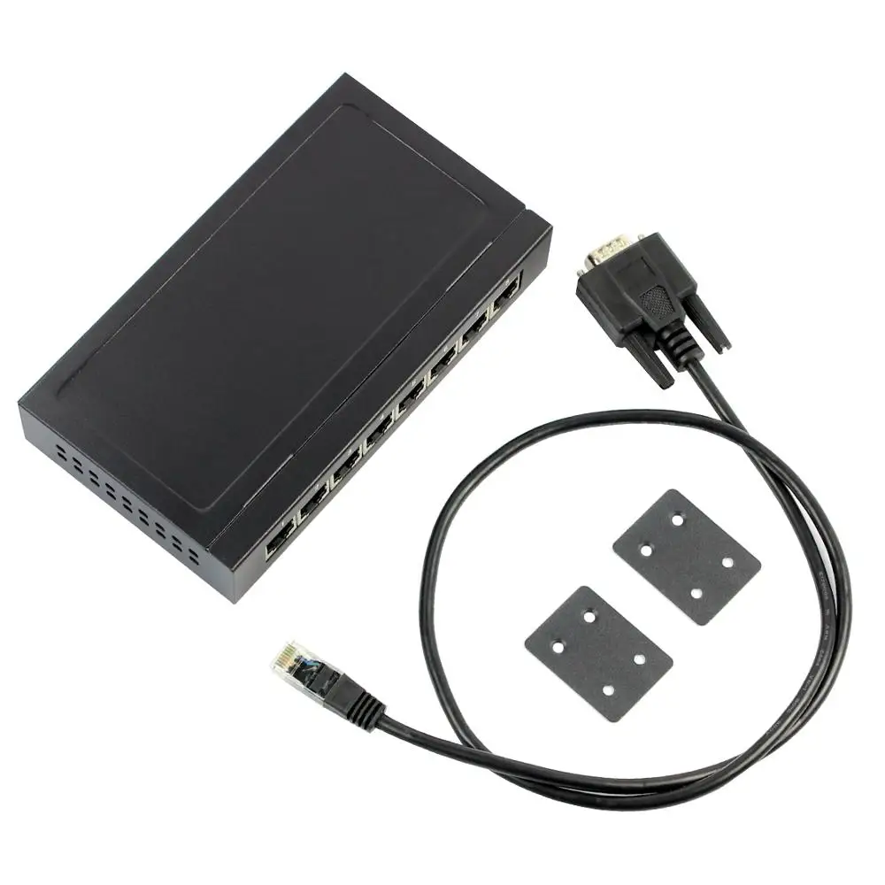 

HK-8108 8-port RS232-TCPIP Serial Port Networking Server RS485 to Ethernet Convert Data to TCP/IP/ARP/PPP/TELNET/UDP protocols