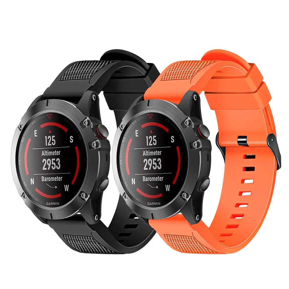 Quick Fit Силиконовый ремешок для часов 20 мм/22 мм/26 мм для Garmin Fenix 6X/5X/6 S/5S/6/5/Plus/Redmi 3/3 HR/Forerunner 935/945 резиновый ремешок для часов