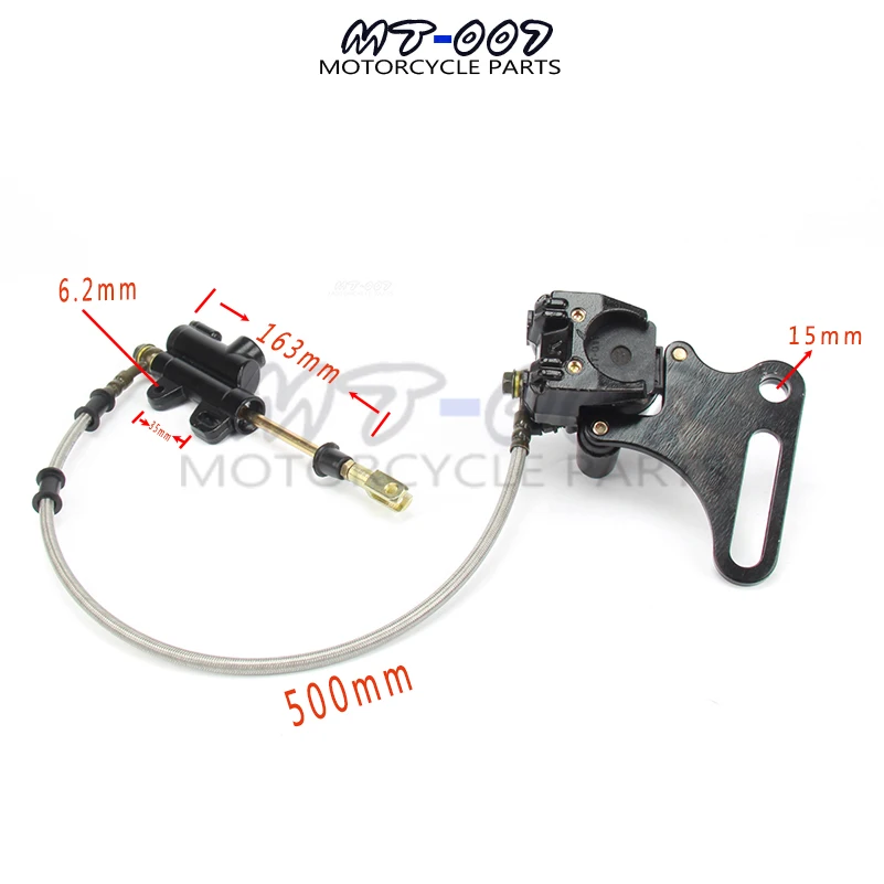 Brand-new Hydraulic Rear Brake System Assembly KAYO BSE Dirt Bike Pit Bike Master Cylinder Caliper hose 500mm Brand-new Hydraulic Rear Brake System Assembly KAYO BSE Dirt Bike Pit Bike Master Cylinder Caliper hose 500mm