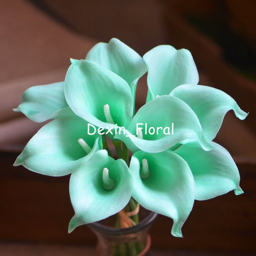 Mint Green Calla Lilies Real Touch Flowers For Silk Wedding Bouquets Wedding Decorations Artificial Calla Lily Artificial Calla Lily Calla Lilytouch Flower Aliexpress