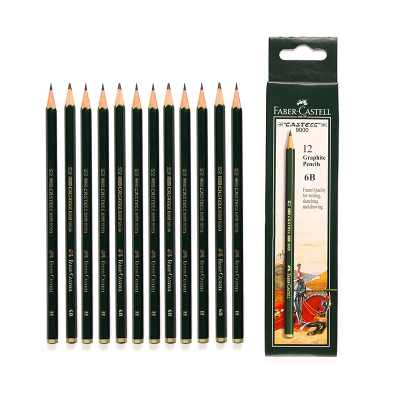 

12PCS German Imports FABER CASTELL Pencil 9000 Professional Drawing Pencil Multi-gray Sketch Pencil