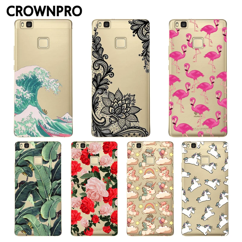 

CROWNPRO sFOR Huawei P9 Lite Case Cover Soft Silicone Phone P9 Lite 2016 Capa TPU Back Protective Cases FOR Huawei P9 Lite Coque