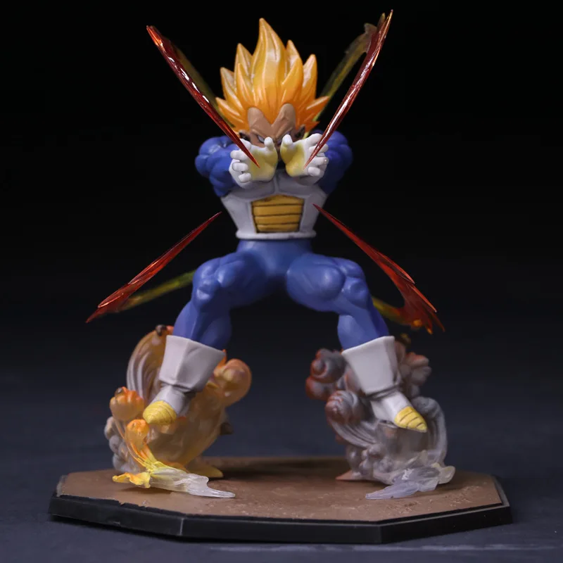 

Anime Dragon Ball Z Vegeta Zero Version Action Figure DBZ Shock Wave Battle Ver. PVC Collectible Model Toy 15cm