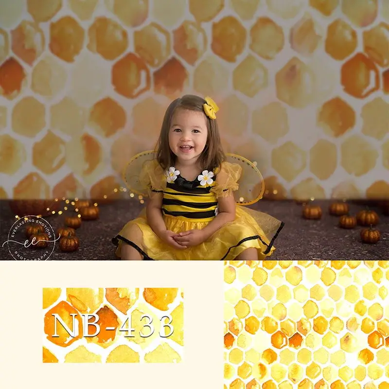 

bee honey Newborn Backdrop for Photography Baby Shower Birthday Party Photo Background Children Backdrops Studio