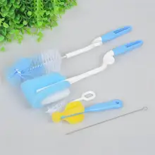5 шт./компл. бутылочки щетка соска дезинфекции Cleaner кормления Бутылка молока Кубок губка для очистки соску кисти разные цвета
