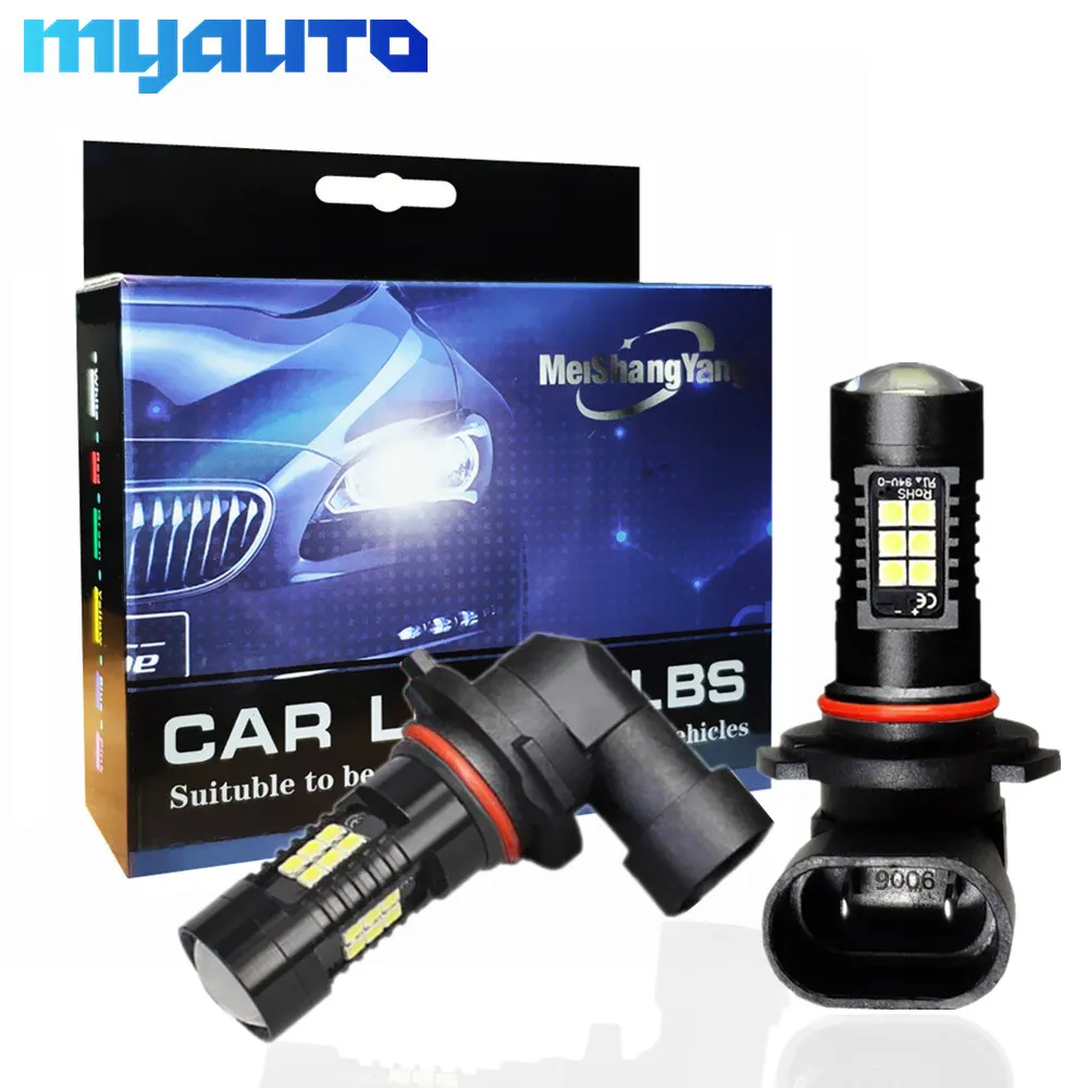 2pcs 1200Lm 9006 HB4 LED Car Lights Auto LED Bulbs White Running Lights