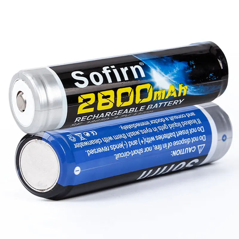 2 шт. аккумуляторная батарея Sofirn 18650 2800 мА/ч с PCB 3 7 В литий ионный аккумулятор для