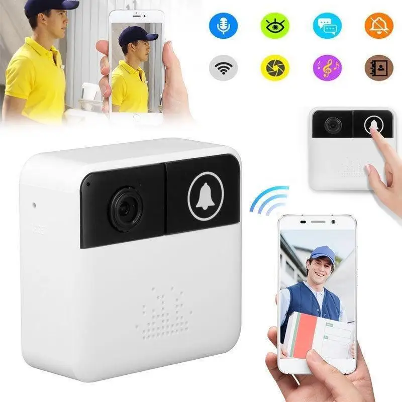 

Home Intelligent Visual Wireless WIFI HD Network Remote Electronic Fit 433 Band Ringing Support Doorbell