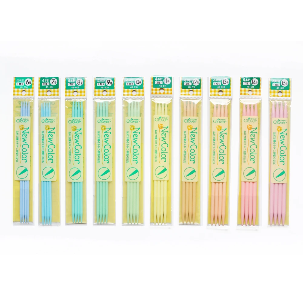 

CLOVER Knitting Needle, Color Needle, 20cm, 4 Pieces, Sweater Knitting Tool, Straight Needle, Hand, Sewing Supplies