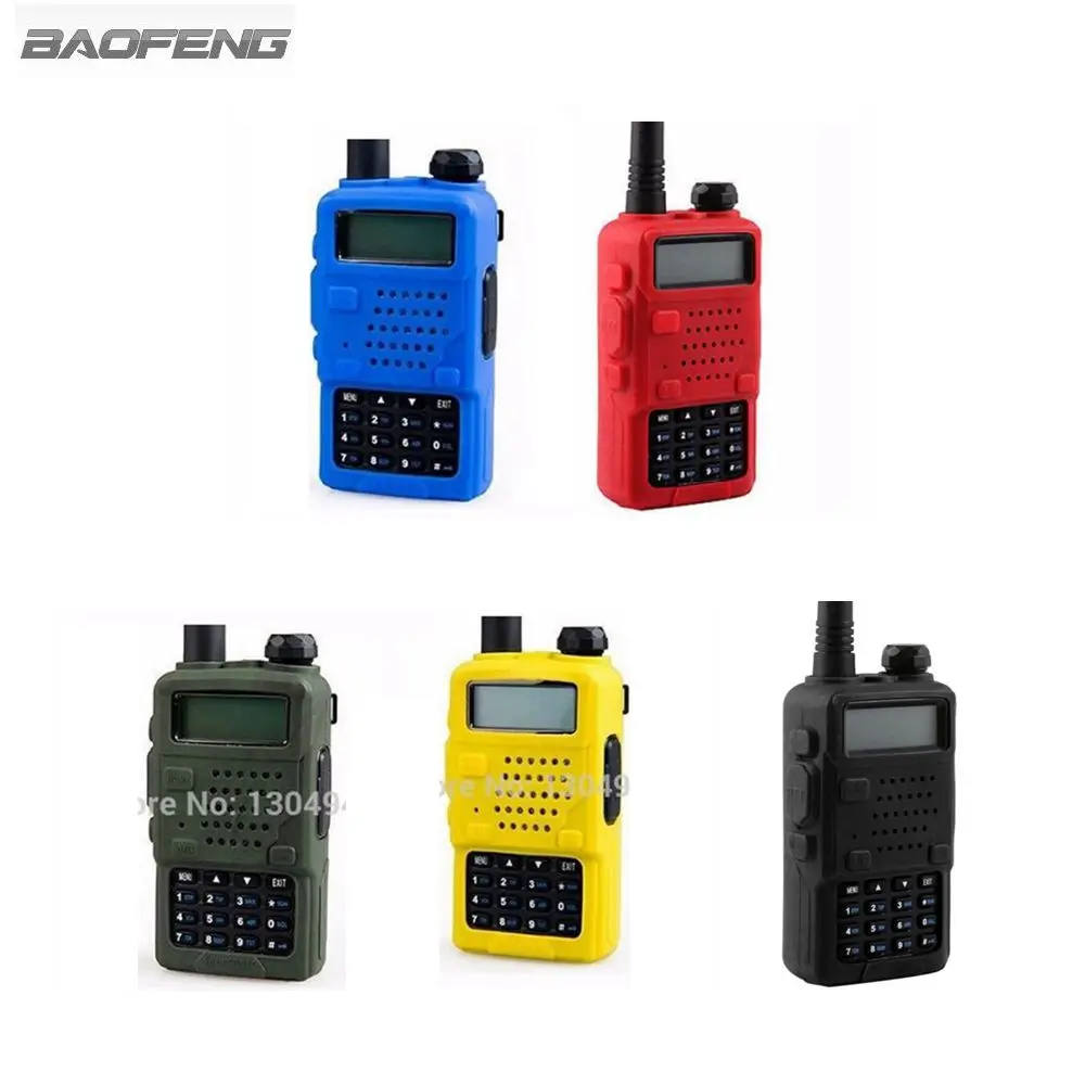 

1 Pair Silicone Rubber Cover Bumper Case For Two Way Radio Baofeng UV 5R BAOFENG UV-5RA/B/C/D/E PLUS