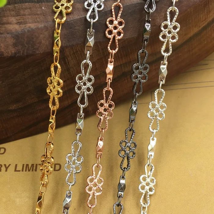 Whole Sales 4 Meters of Fancy Knot Design Link Handmade Chain For Making Necklace
