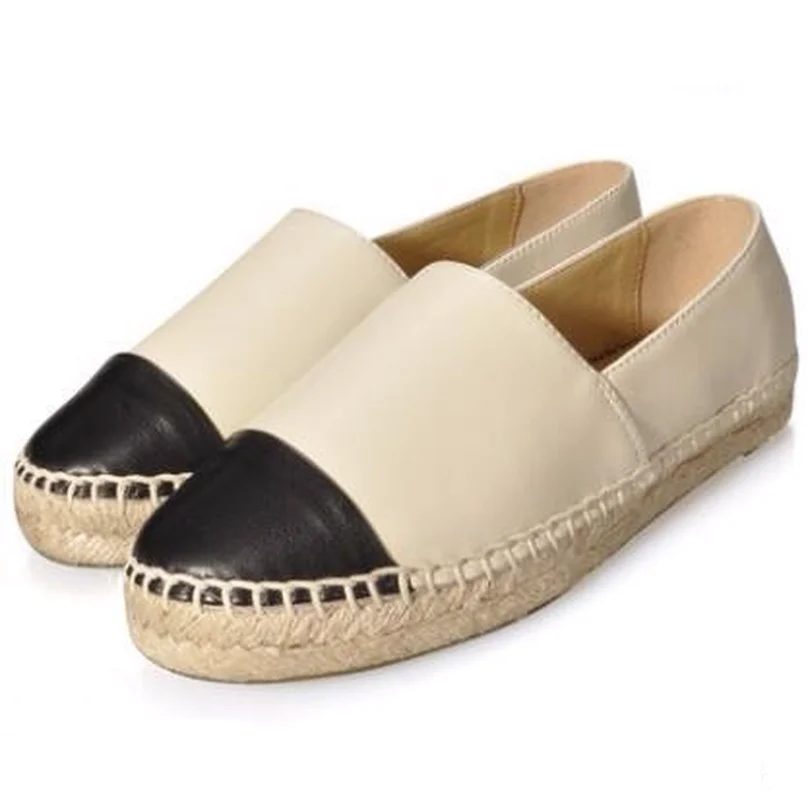 

2018 spring and autumn models simple version low to help light and comfortable straw woven flat casual shoes