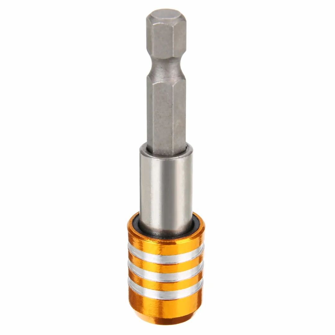 1Pc Stainless Steel 60mm Magnetic Screwdriver Bit Holder 1/4 inch 6.35mm Hex Shank Drill Quick Release Tool