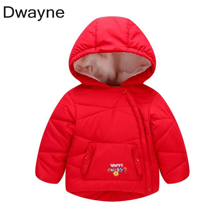 

New 2018 Girl Winter Baby Coat Jacket Toddler Infant Baby Velvet Red Jackets For Girl Kids Outwear Winter Coat Children Clothes