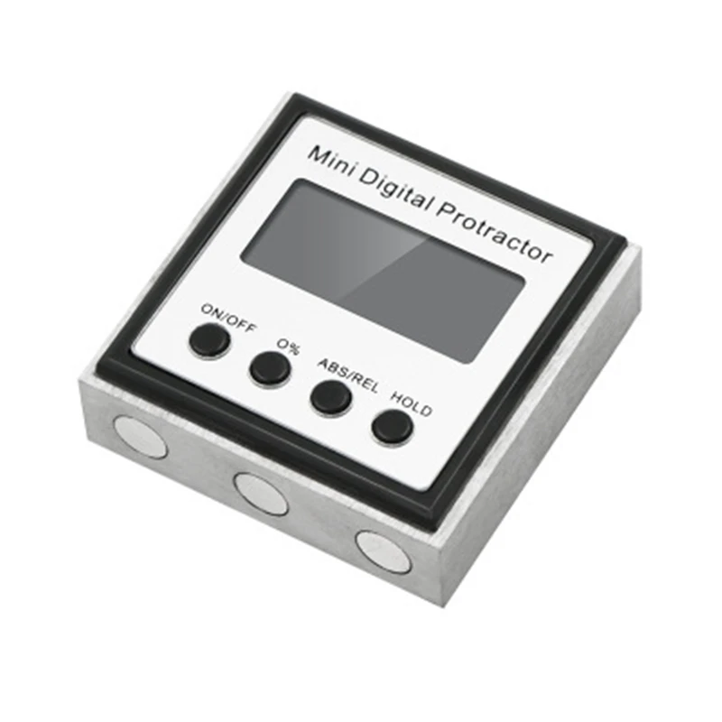 

Digital Inclinometer 0-360 Stainless Steel Electronic Protractor Digital Bevel Box Angle Gauge Meter Magnets Base Measuring Tool