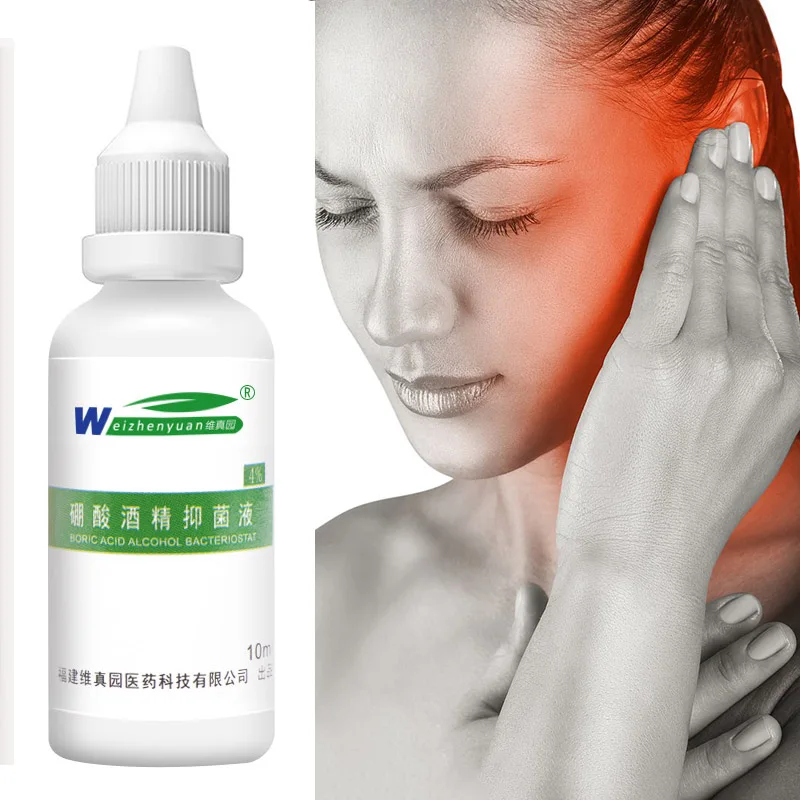 1 шт. масло для уха борная кислота спирт бактериstat смягчающий портативный эффективный 10 мл MSU99