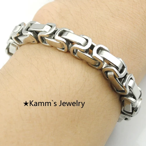 

Curb Cuban Stainless Steel Bracelet Mens Boys Chain Silver Tone Wholesale Jewelry Gift Promotion KB723
