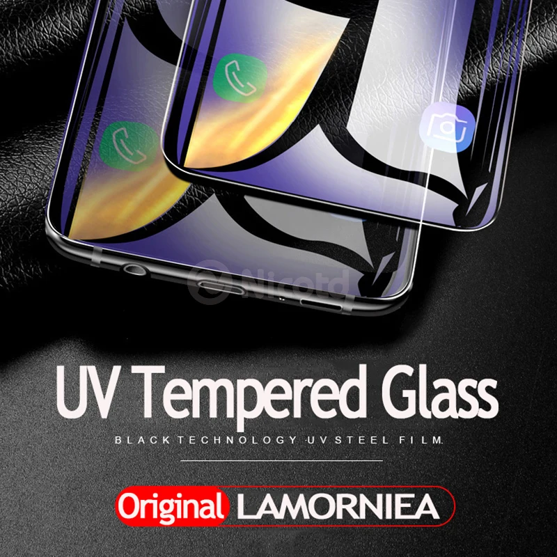 UV Tempered Glass For Samsung s10e s10 S9 S8 S7 Edge 5D Full Liquid Glue Screen Protector For Samsung Galaxy Note 9 8 S8 S9 Plus (2)