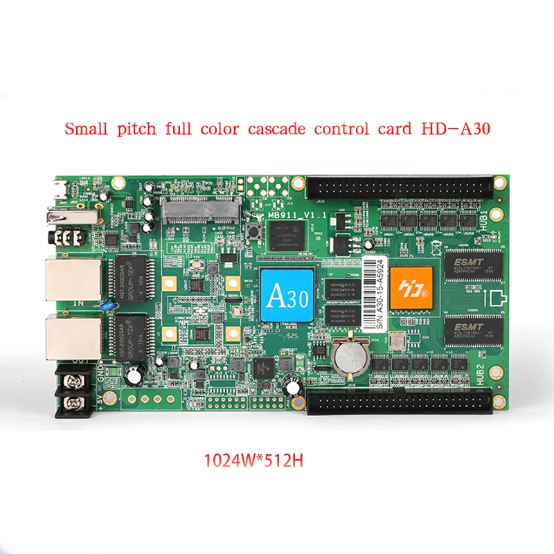 

HUIDU A30 A30+ full color led video display screen asynchronous control system offline controller card