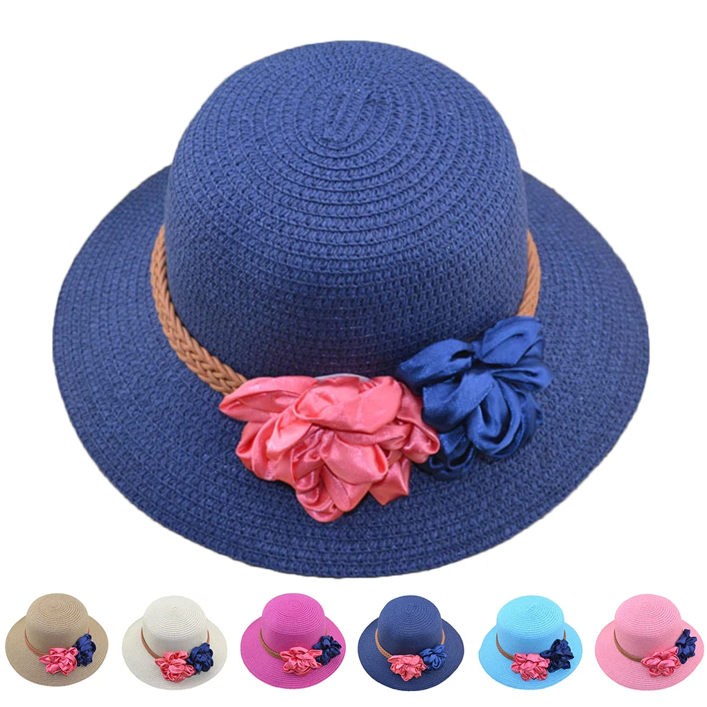 الساخن سترو قبعات للحماية من الشمس للنساء الفتيات كاب المضادة للأشعة فوق البنفسجية الشاطئ الصيف مرن قبعة للسيدات زهرة القش قبعة مع واسعة حاف... الساخن سترو قبعات للحماية من الشمس للنساء الفتيات كاب المضادة للأشعة فوق البنفسجية الشاطئ الصيف مرن قبعة للسيدات زهرة القش قبعة مع واسعة حاف...