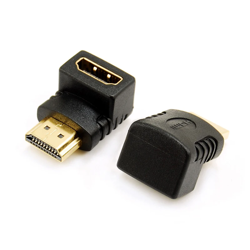 270/90 градусов правый угловой разъем HDMI A папа мама кабель адаптер преобразователь