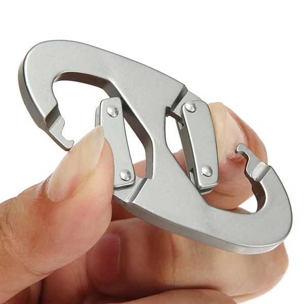 

5pcs Aluminum Alloy Carabiner Keychain Snap Clip Hook Carabiners Outdoor camping equipment Climbing Hiking Sports Accessories