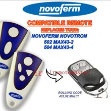 Новобрам новотрон 504 MAX43-4 передатчик 433,92 МГц прокатки код