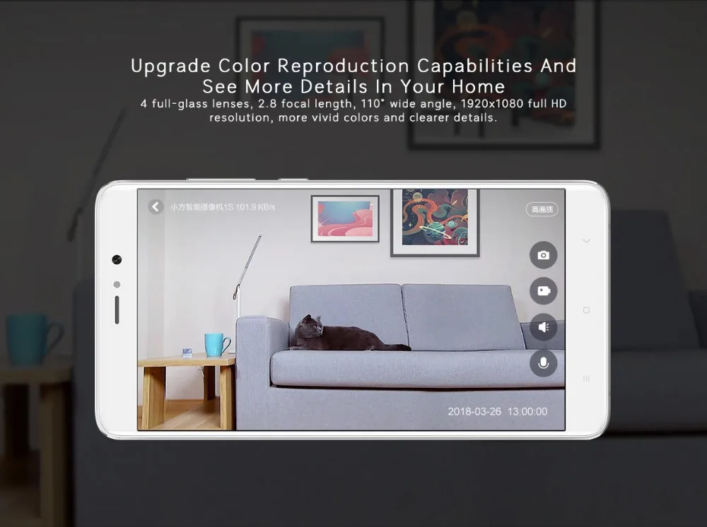 Câmera de Controle para Segurança em Casa Xiaomi Mijia Xiaofang Dafang Câmera Inteligente 1 s 1080 p Nova Versão T20l Chip Wi-fi Digital Zoom App 5 Xiaomi mijia xiaofang dafang câmera inteligente 1