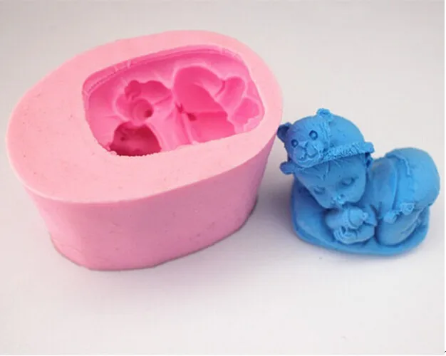 Free shipping Sleeping baby Modelling fondant silicon mold chocolate