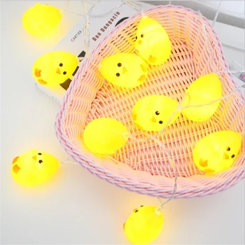 

Lovely 1.5 M 10 Leds Easter Chicken led string lights outdoor waterproof led Lamps garland party wedding Backyard Decor
