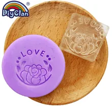 Любовь Роза ручная работа Производство Мыла печать в виде цветка узор прозрачный Diy Натуральное органическое мыло изготовление головы акриловая прижимка для мыла на заказ