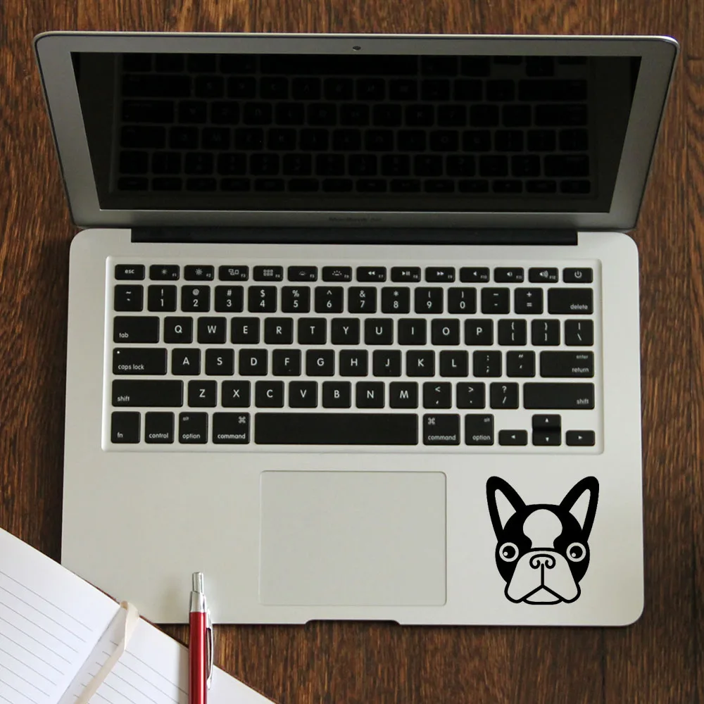 Бостон терьер собака наклейка для трекпада Ноутбука Стикер Apple Macbook Pro Air Retina 11 12 13
