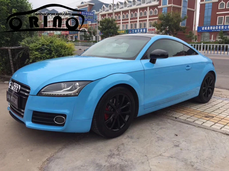 Glossy Blue Crystal Vinyl Wrap-1