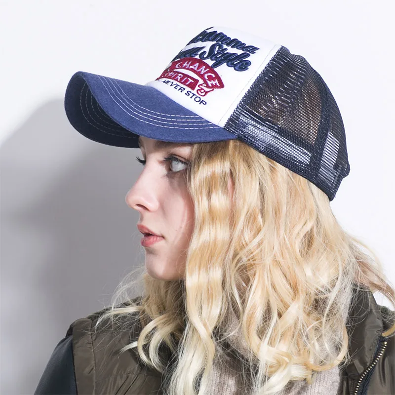 Summer Baseball Cap Embroidery Mesh Cap Hats For Men Women Snapback Gorras Hombre hats Casual Hip Hop Caps Dad Casquette