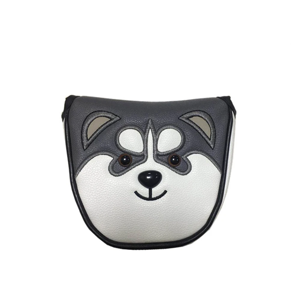

Golf Putter Headcover Protector Anti Scratch Accessory Animal Pattern Club Durable Mallet Waterproof Dustproof PU Leather Lovely