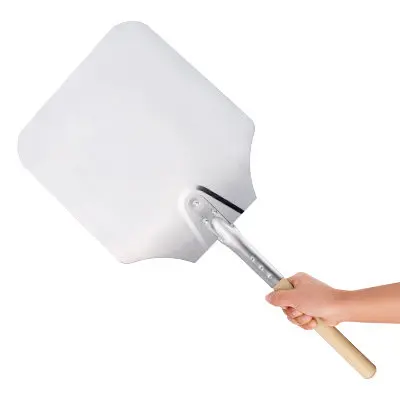 Алюминиевая Пицца с деревянной ручкой и лезвием 12x14 дюймов|aluminum pizza peel|pizza peelaluminum |