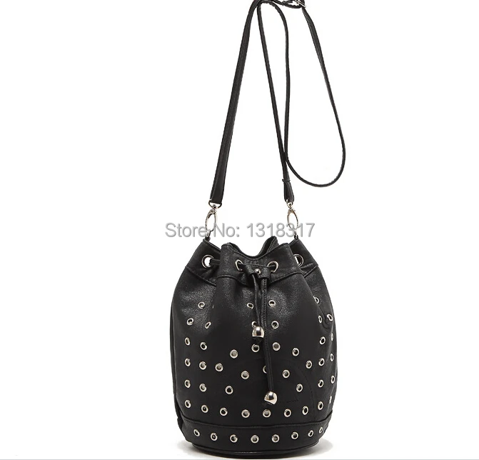 Bw108250a. Женщины кожа сумочка мешок, Свободного покроя девочки плечо сумки, Панк revit девочки посыльного