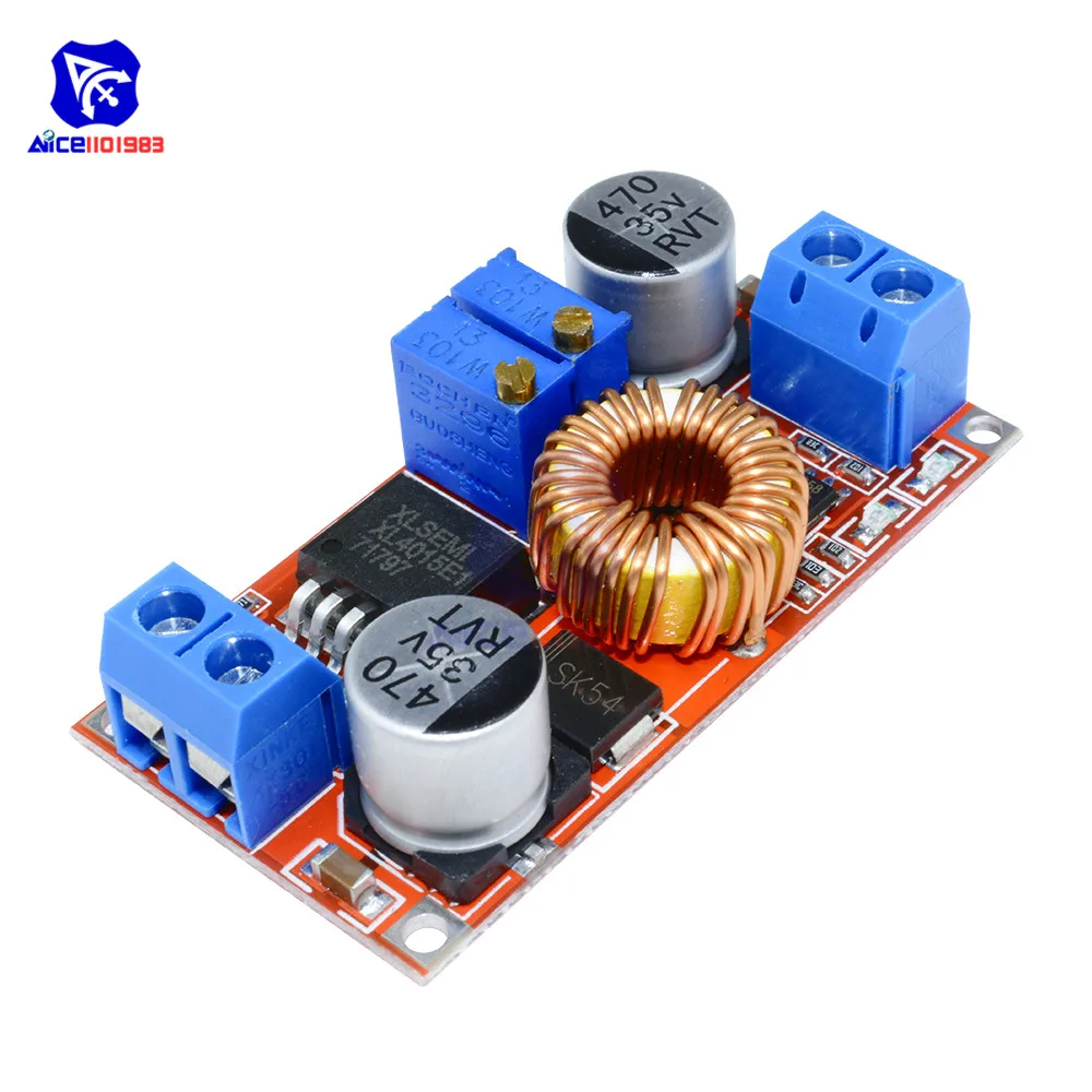 XL4015 Max 5A 75 Вт CC/CV DC 4 38 в до 1 25 36 Регулируемый понижающий преобразователь модуль
