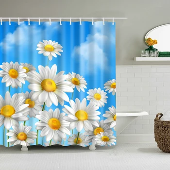 

1Pcs Plants Animals Shower Curtain Bathroom Waterproof Polyester Shower Curtain Leaves Printing Curtains for bathroom shower