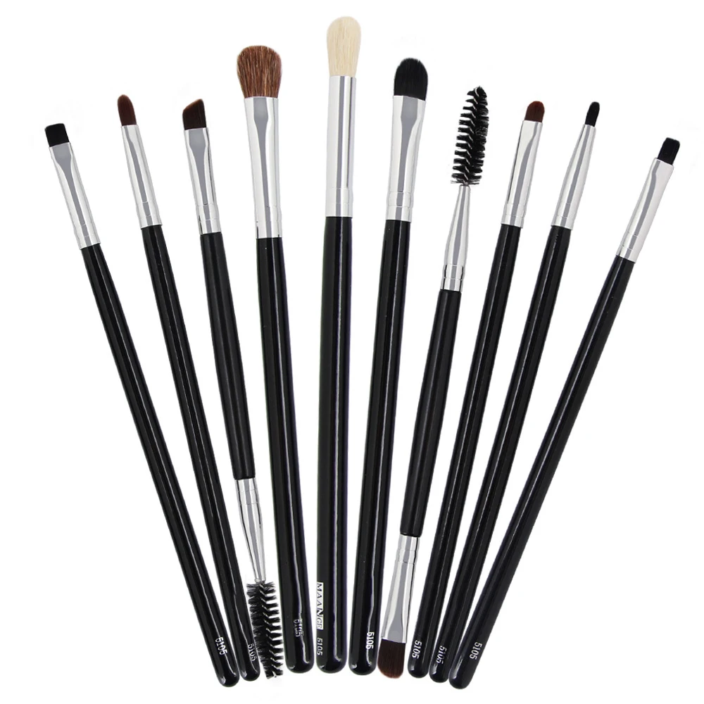 Nylon Hair Make Up Brushes Set Precise Blending Eye Shadow Detailed
