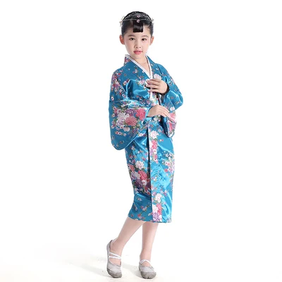 Новые Детские японские кимоно традиционные девушка японские кимоно дети юката партии Косплэй кимоно Japones для выступления 89