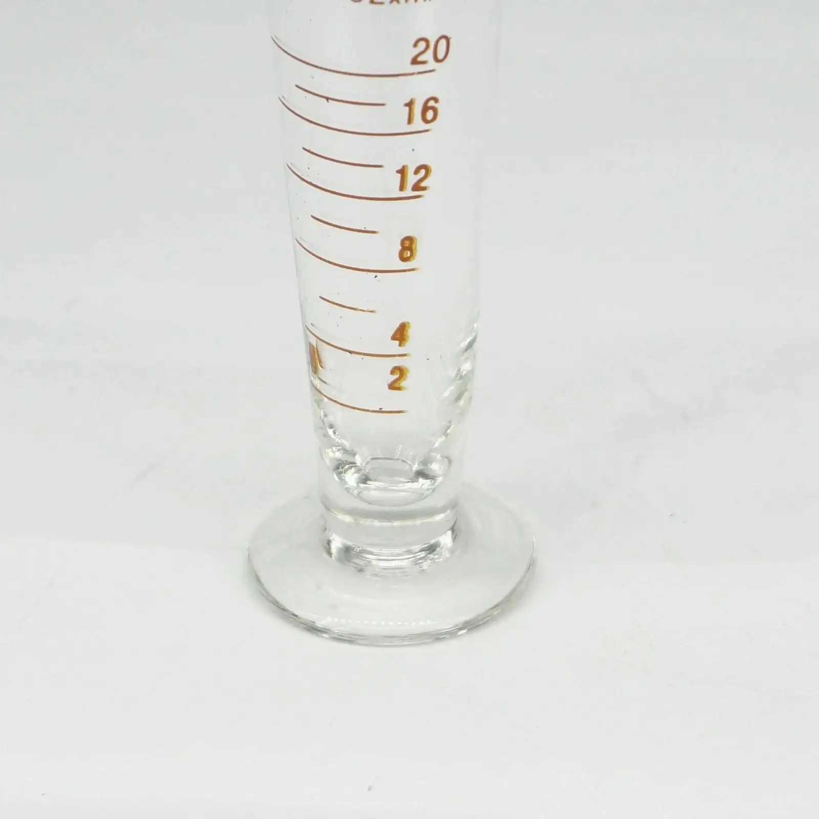 20ml Lab Glass Footed Apothecary Measuring Beaker Conical Graduated With Spout
