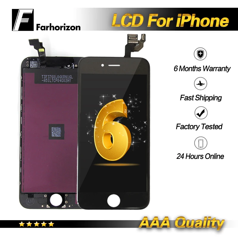 

Wholesale 20pcs/lot For iPhone 6 LCD replacement 4.7 Inch Grade AAA LCD Display Touch Screen Digitizer Assembly Replacement