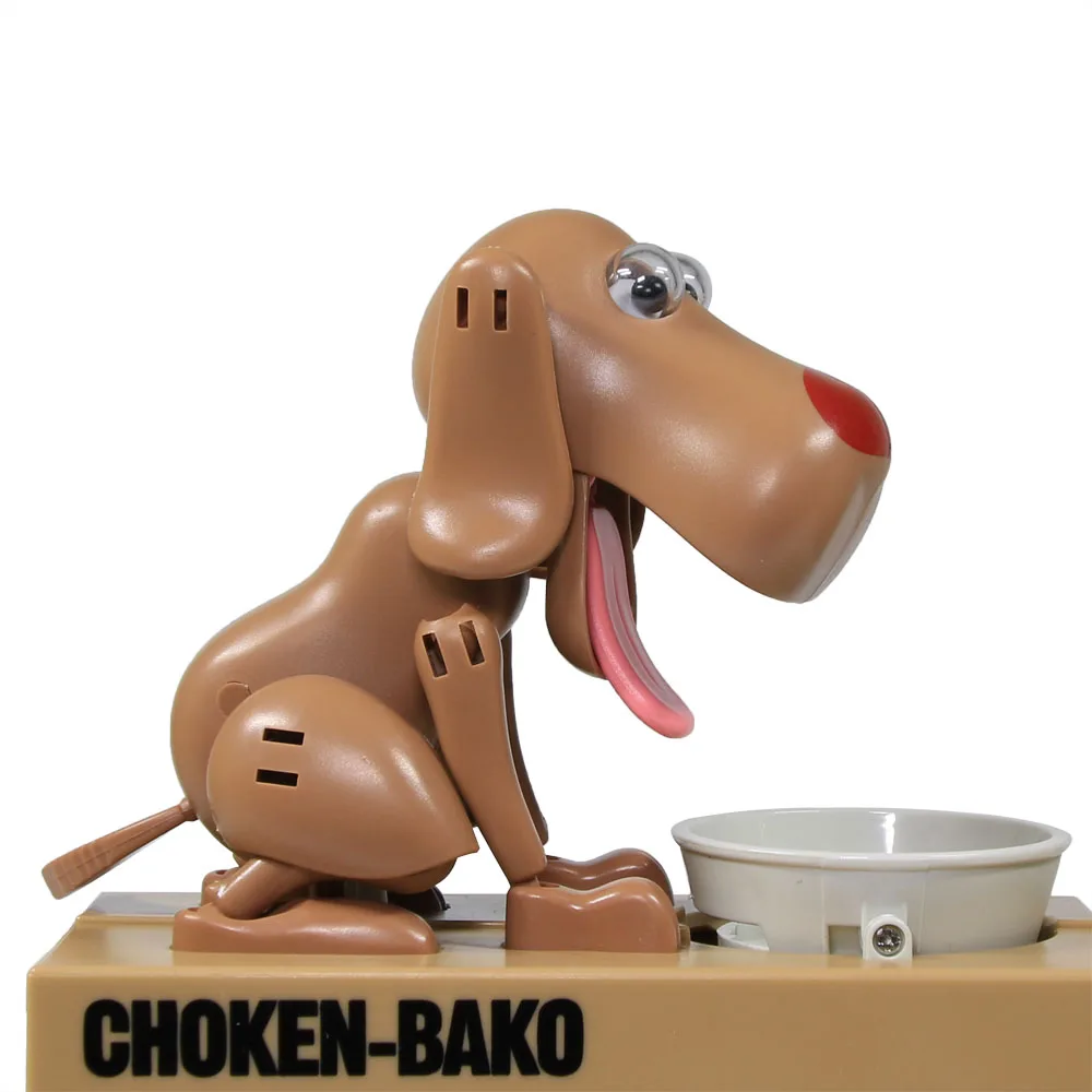 Жадный Роботизированный собачий банк Choken Bako Puppy Money Box голодна собака монета банк автоматический копилка для экономии денег для любителей собак коробка для денег подарок