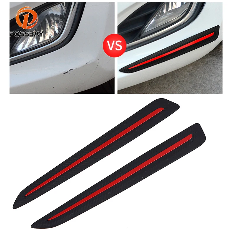 POSSBAY Car Bumper Strips Anti scratch Corner Bumper Protector Auto