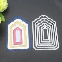 שישה סטים של תפור תג למות סט עבור כרטיסי Scrapbook קרפט מת רעיונות למות פחמן פלדת הבלטות חיתוך למות 120 * 81mm למות(China)